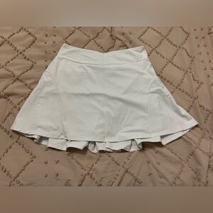 White tennis skort with pockets